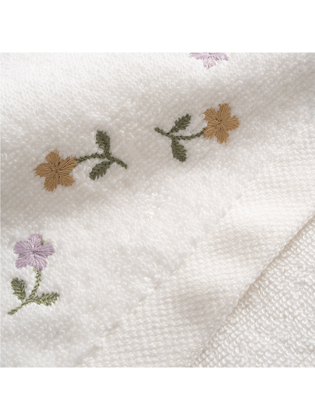 Ekru Rosie 3'lü Kurulama Havlusu %100 Pamuk Fırfırlı Krem 30x50 Cm-4
