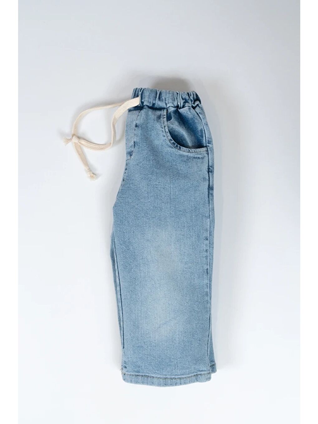Mavi Unisex Bel Bağcıklı Jean Pantolon 2003-2