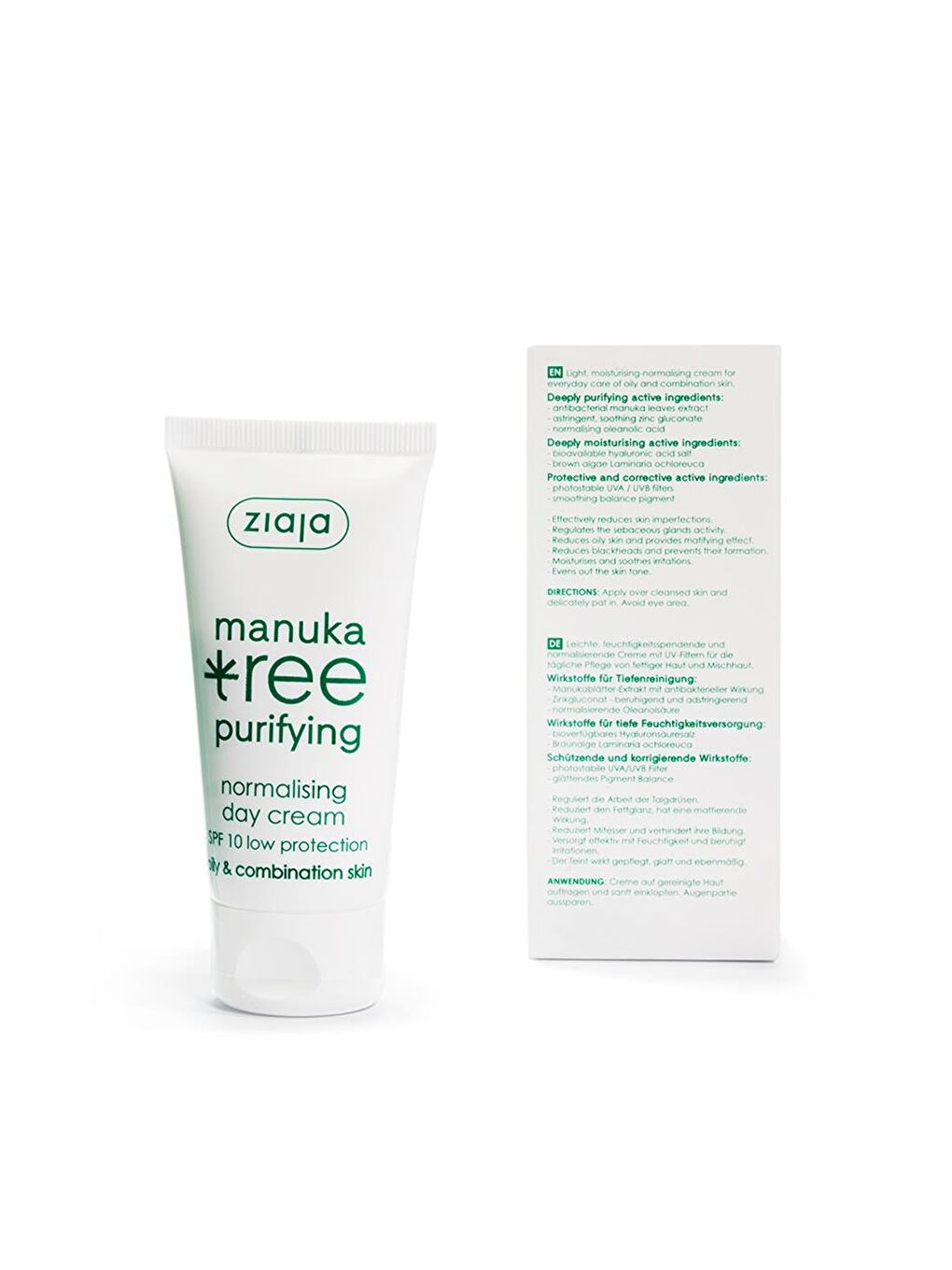ZIAJA Manuka Nemlendirici Ve Dengeleyici Gündüz Kremi Spf10 50 Ml
