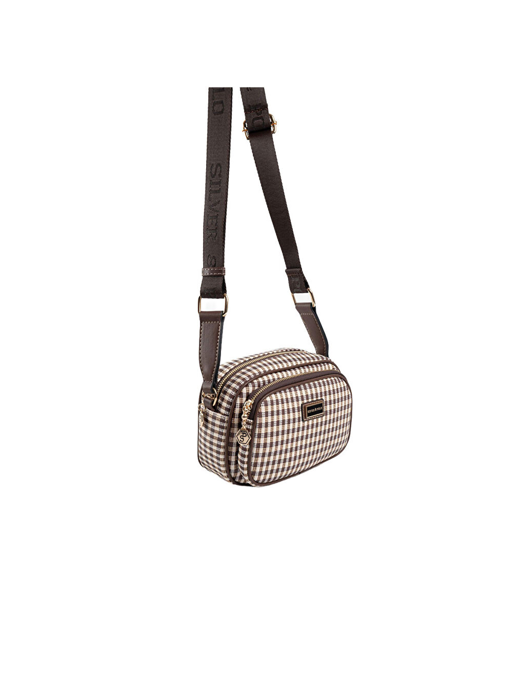 Kahverengi Kadın Çapraz Çanta 1111-47420 SILVER POLO ÇAPRAZ BAYAN ÇANTASI M191 KAHVE SARI-MAT KAHVE-2