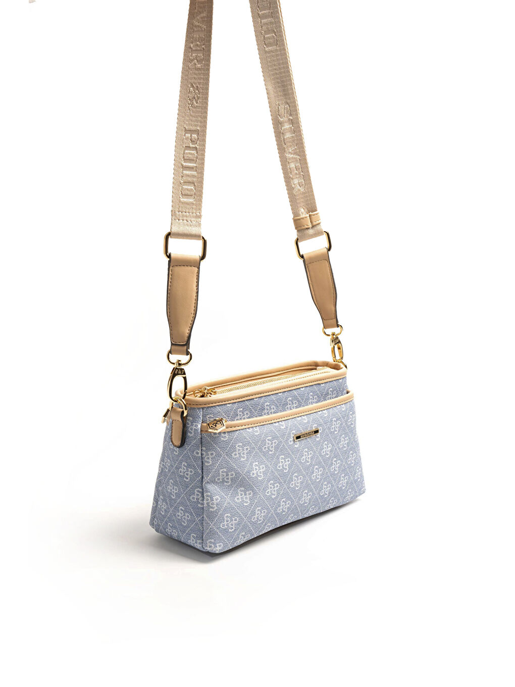 Mavi Kadın Çapraz Çanta 1184-46572 SILVER POLO ÇAPRAZ BAYAN ÇANTASI M178 MAVİ-MAT TEN-1