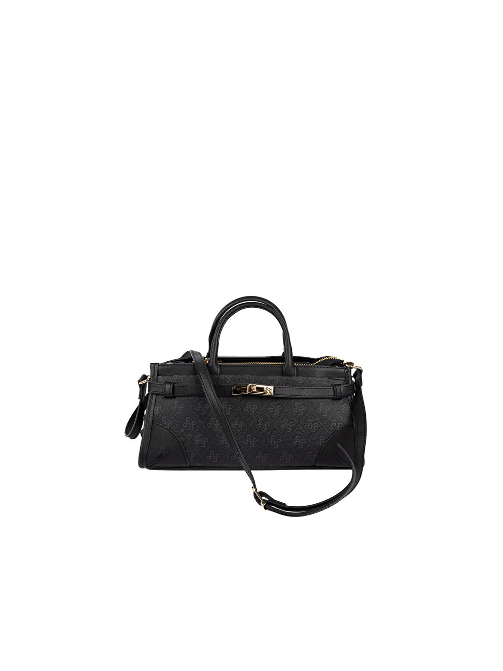 Siyah Kadın Omuz Çantası 1260-48519 SILVER POLO BAYAN ÇANTASI M178 SİYAH-MAT SİYAH-4