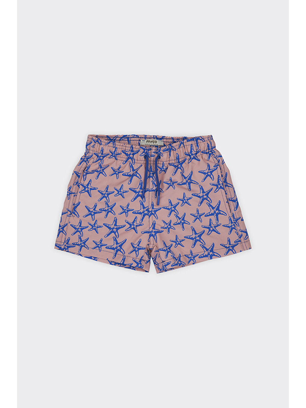 Erkek Çocuk Deniz Yıldızı Desenli Pembe Deniz Şortu