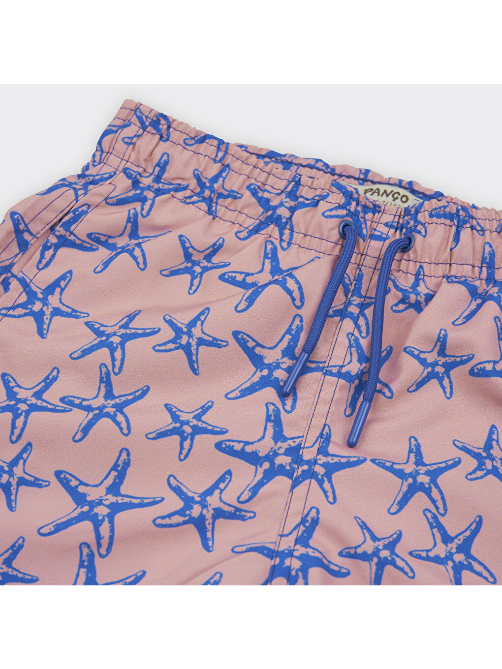 Erkek Çocuk Deniz Yıldızı Desenli Pembe Deniz Şortu-1