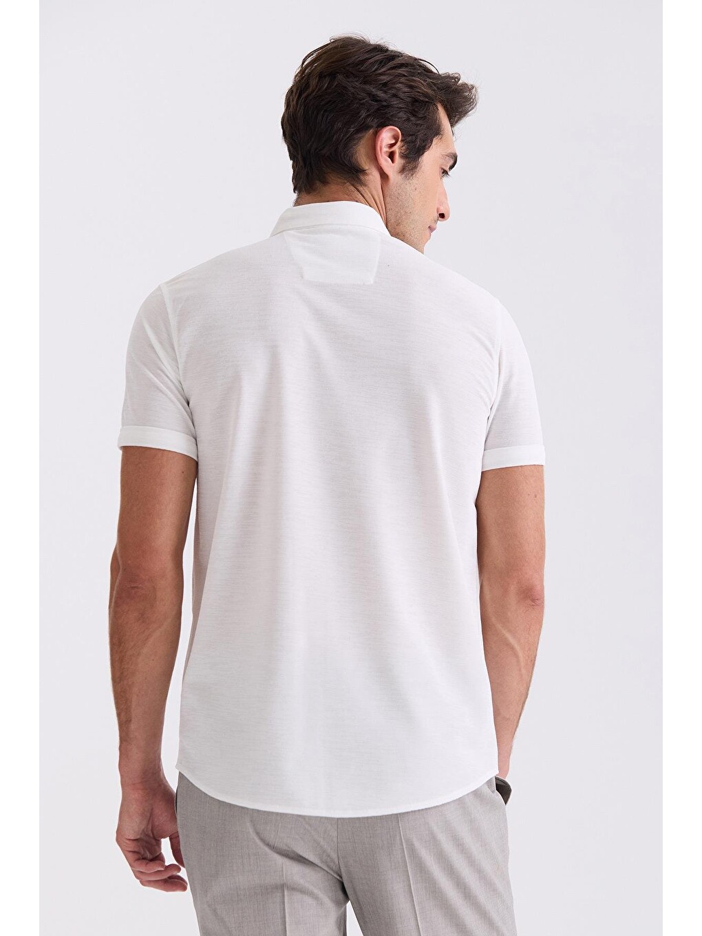Beyaz Slim Fit Gömlek-3
