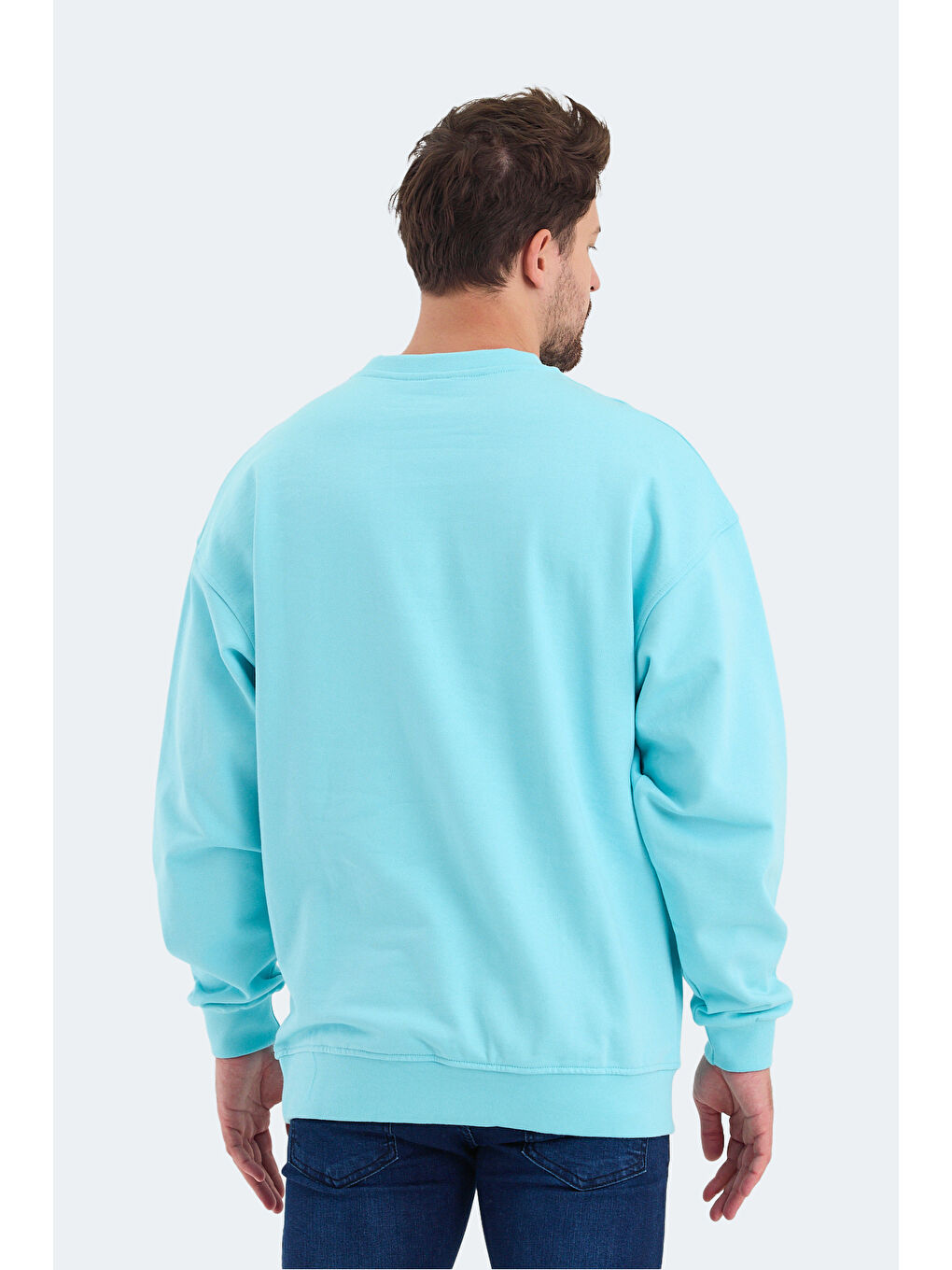 SLAZENGER VADIK Erkek Sweatshirt Turkuaz - 1