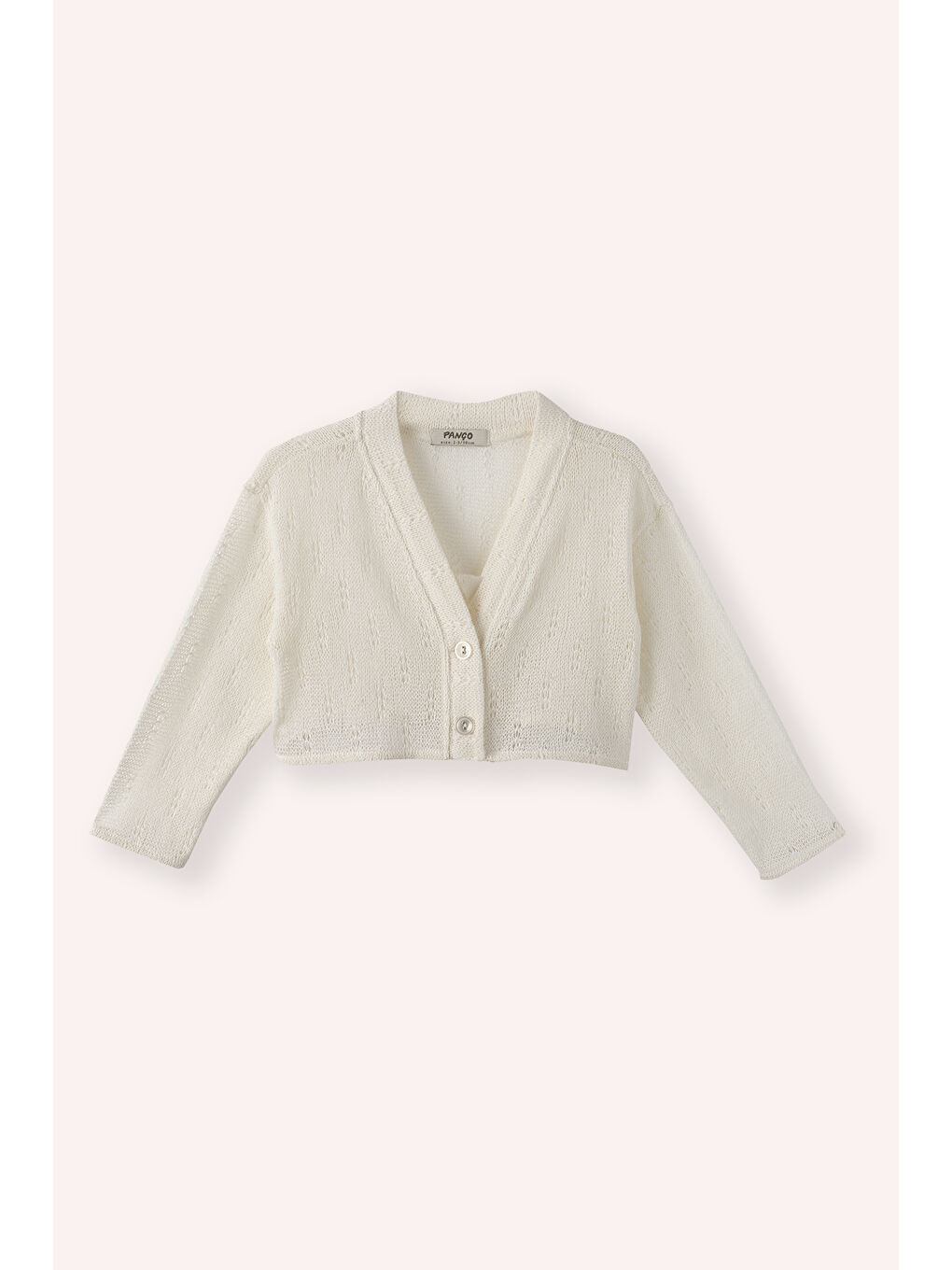 Kız Çocuk Triko Hırka Ekru