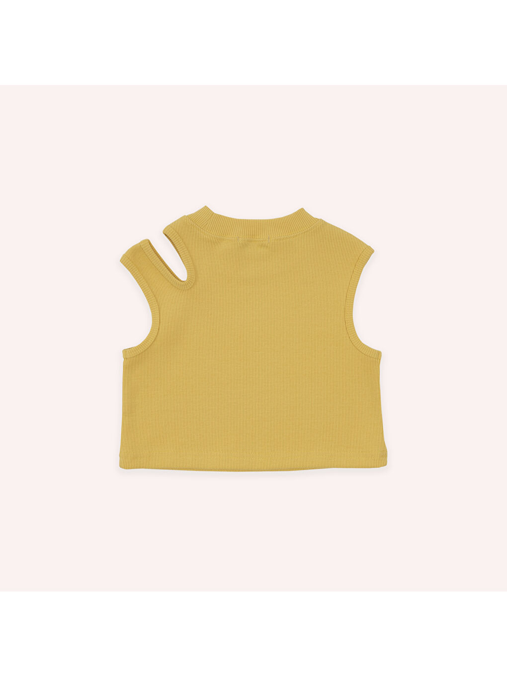 Beyaz Kız Çocuk Atlet Sarı-1