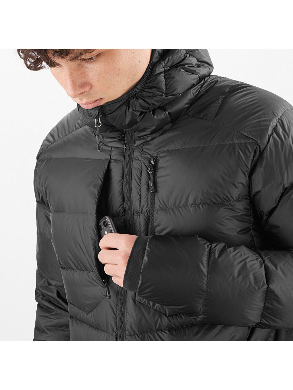 Elixir Ultra Down Parka Erkek Siyah Outdoor Ceketi-5