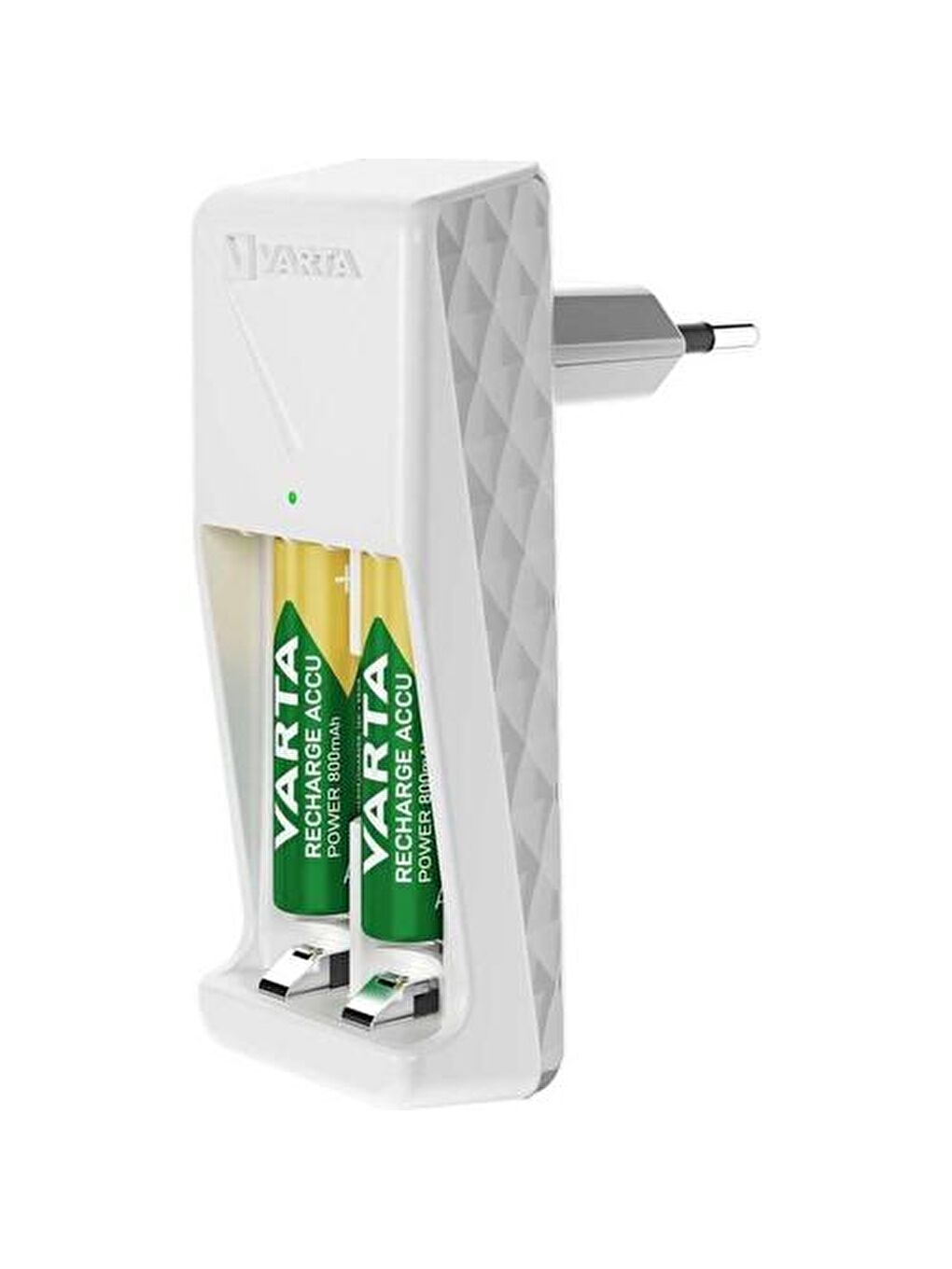 Varta Beyaz Mini Charger Şarj Cihazı + 2 Adet 800mAh AAA Şarj Edilebilir Pil - 2