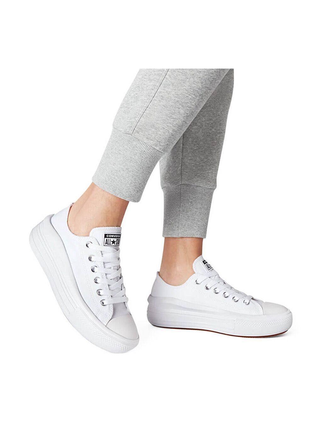 Chuck Taylor All Star Move Kadın Beyaz Sneaker-3