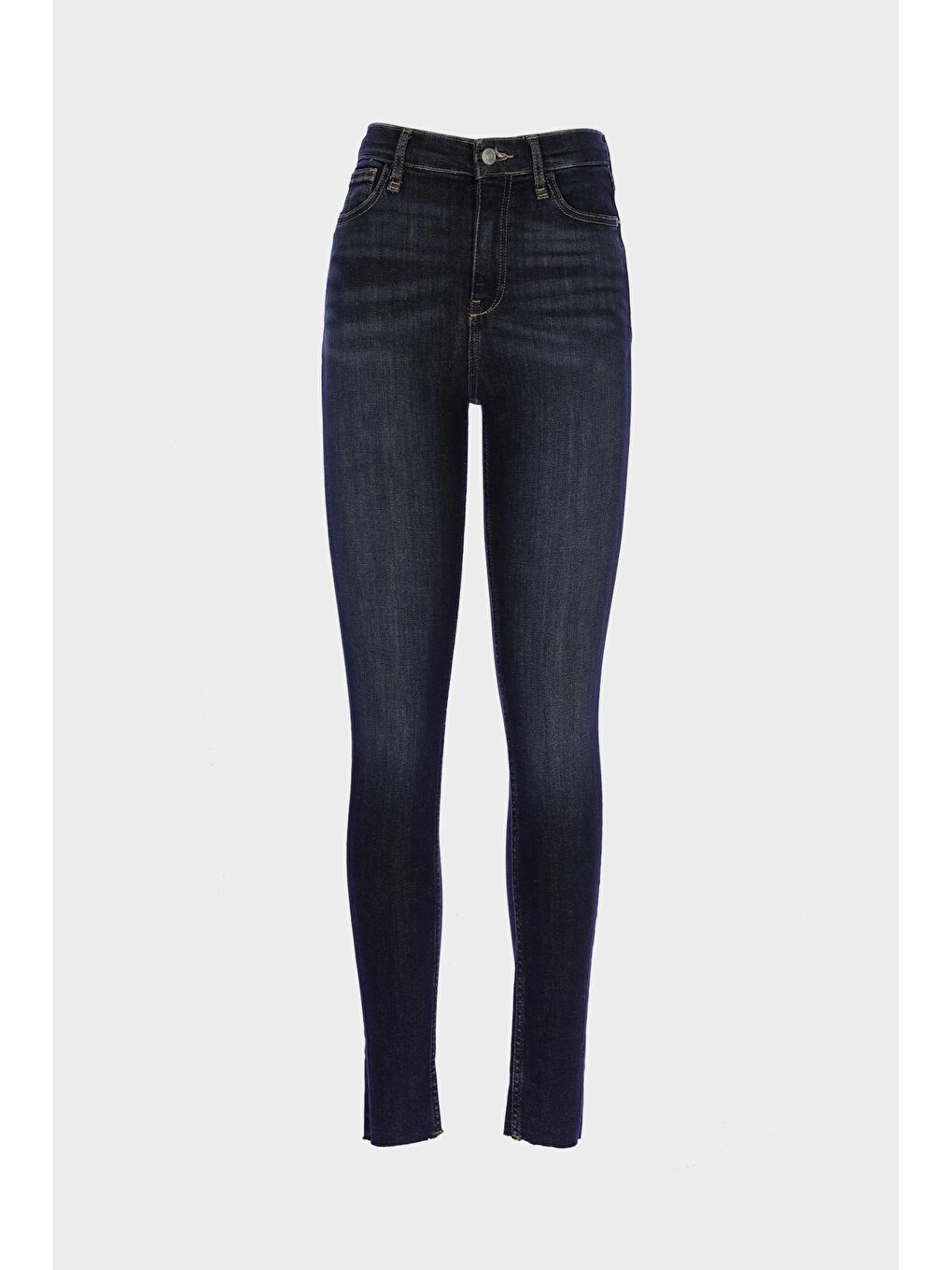 CROSS JEANS Koyu Mavi Judy Koyu Mavi Yüksek Bel Fermuarlı Skinny Fit Jean Pantolon C 4521-249