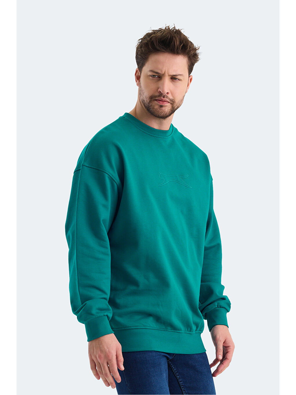 SLAZENGER VADIK Erkek Sweatshirt Petrol - 3