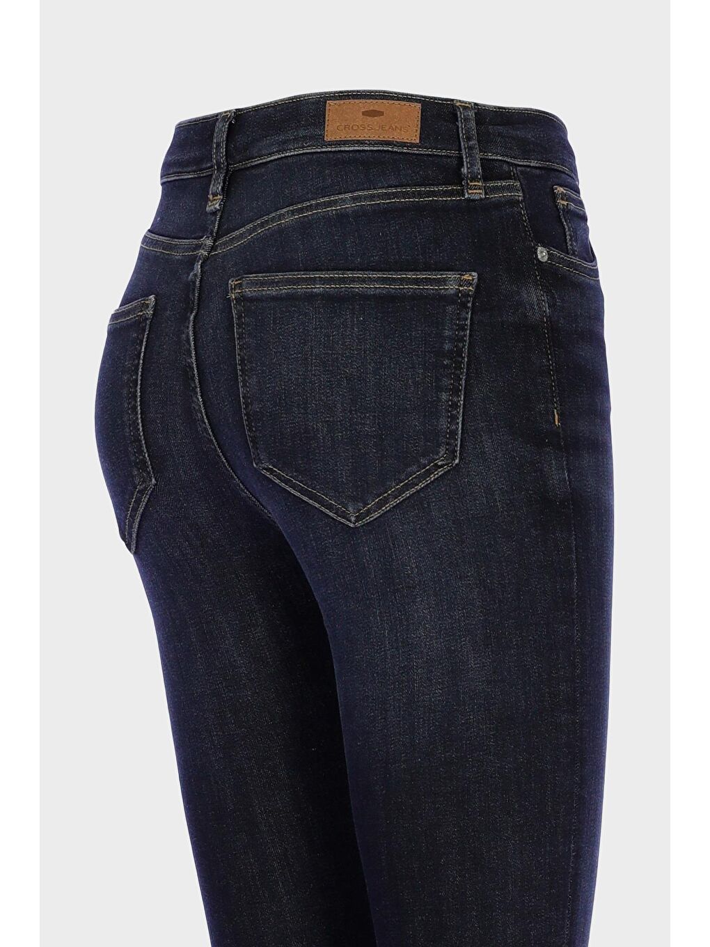 CROSS JEANS Koyu Mavi Judy Koyu Mavi Yüksek Bel Fermuarlı Skinny Fit Jean Pantolon C 4521-249 - 2