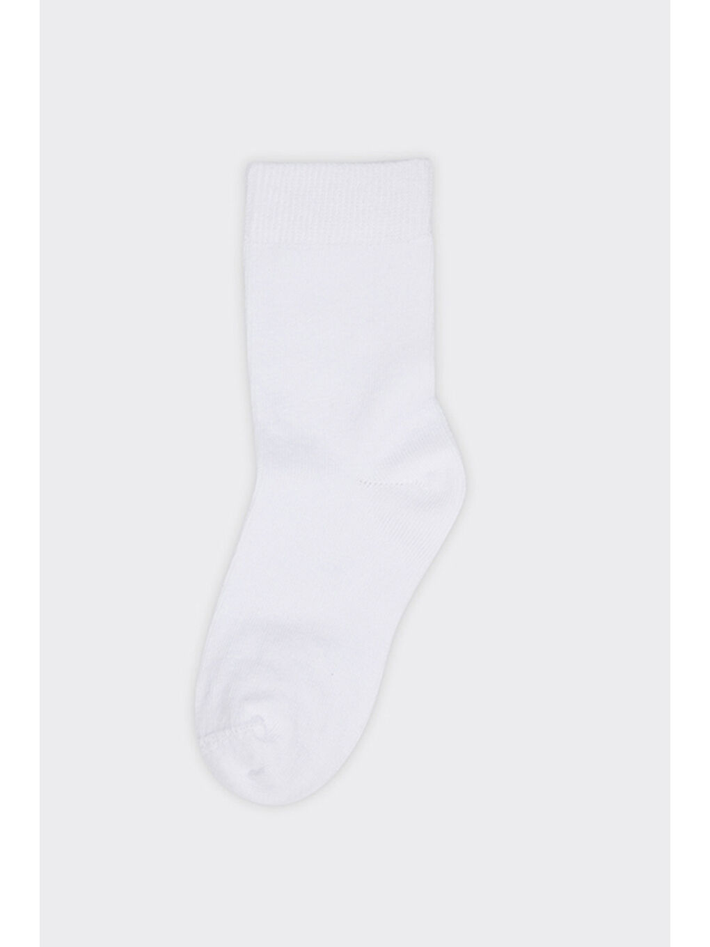 Unisex Çocuk 2'li Basic Beyaz Soket Çorap