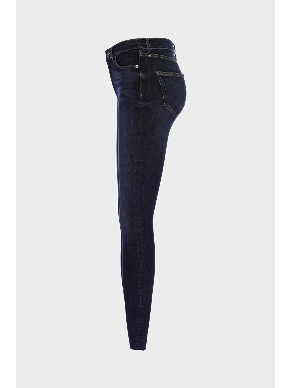 CROSS JEANS Koyu Mavi Judy Koyu Mavi Yüksek Bel Fermuarlı Skinny Fit Jean Pantolon C 4521-249 - 3