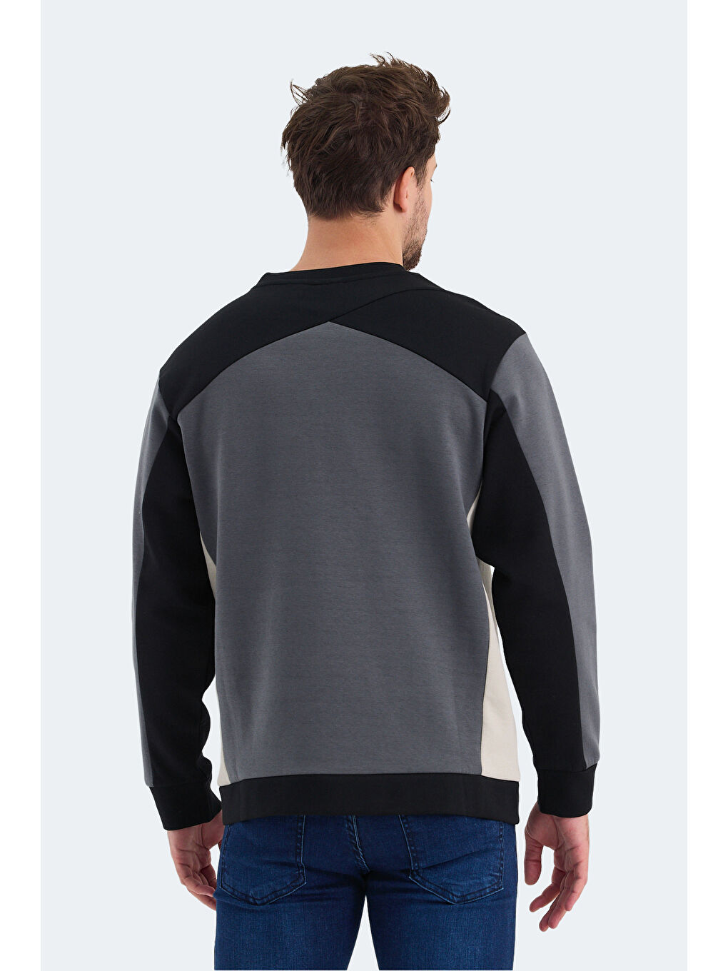 SLAZENGER VITALI Erkek Sweatshirt Siyah - 1