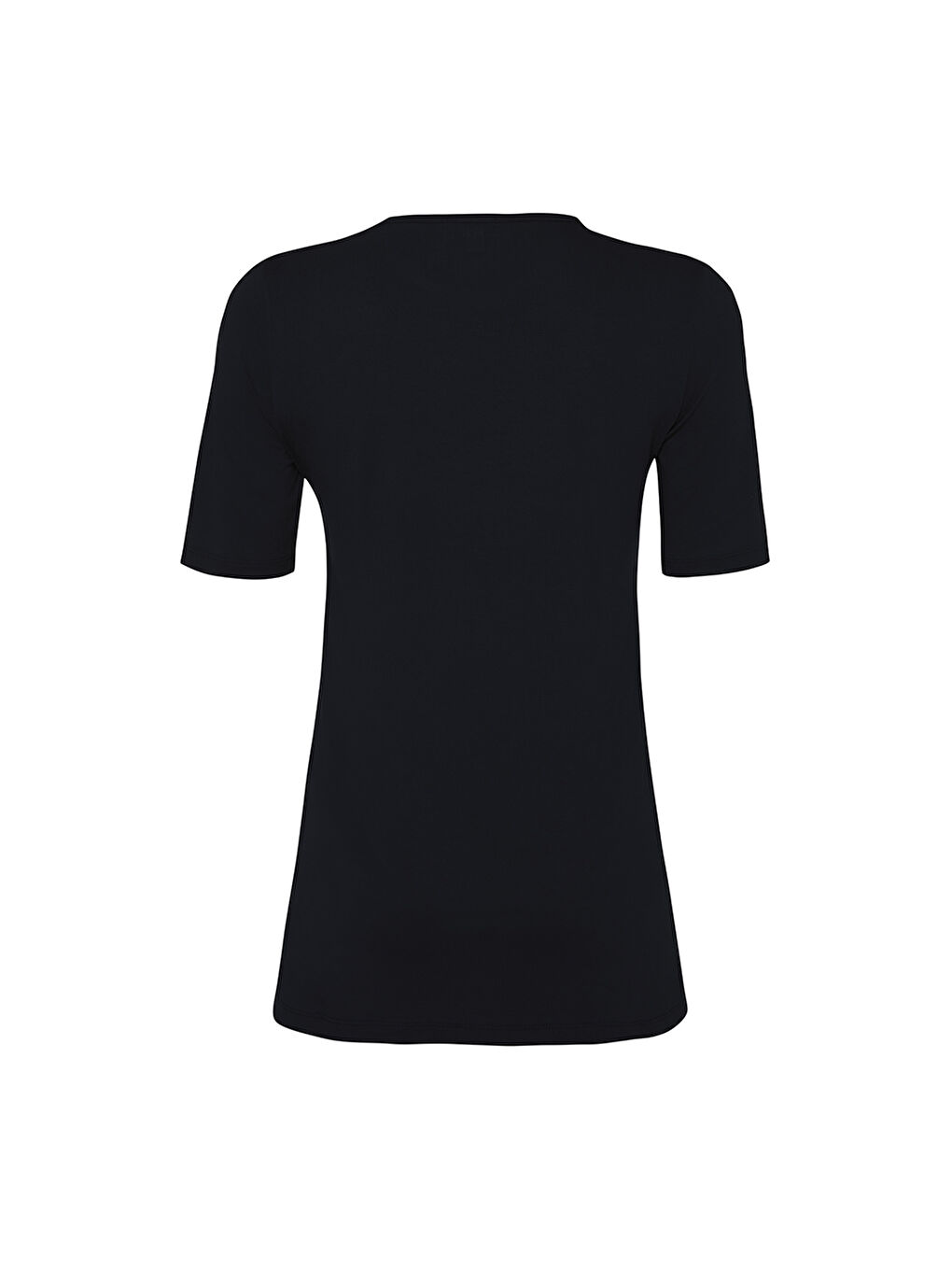 Siyah Kısa Kollu Bisiklet Yaka Body-2