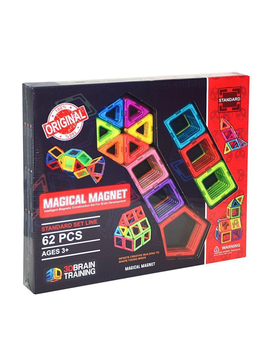 Başel Oyuncak Renksiz Başel Magical Magnet 62 Parça Oyun Seti