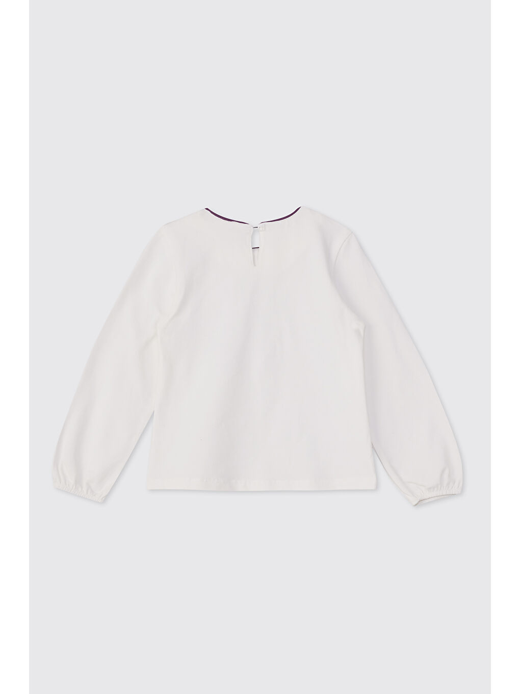 Kız Bebek Baskı Detaylı Ekru Tişört-1