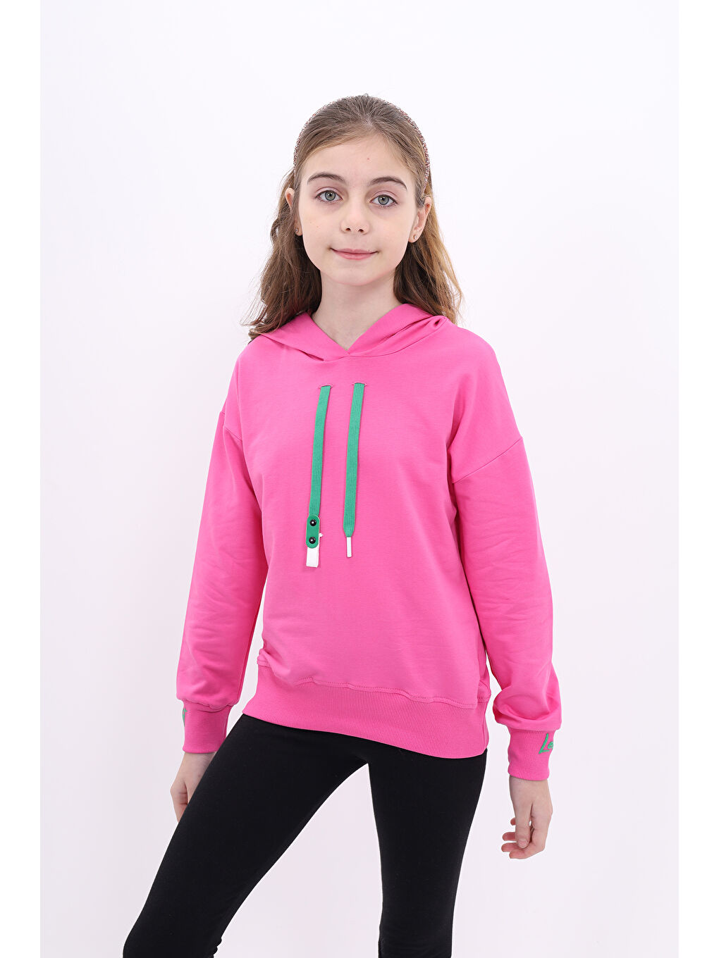 Toontoykids Fuşya Kız Çocuk Nakışlı Sweatshirt