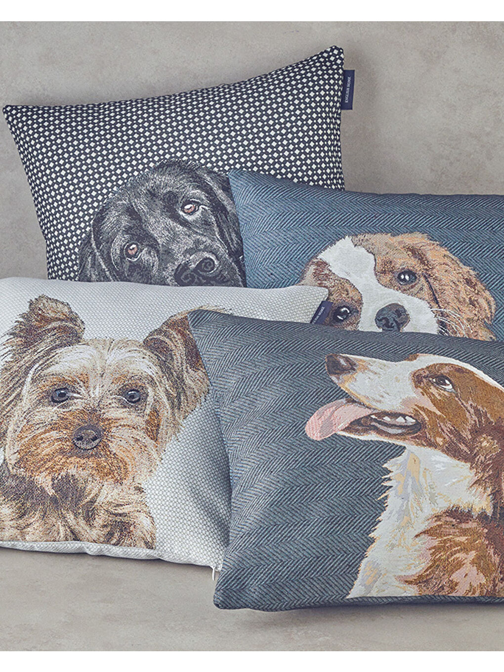 Breton Pamuk Polyester Dolgulu Kırlent Mavi-2