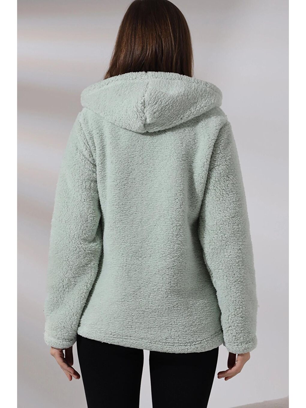 Yeşil Fermuarlı Polar Sweat-2