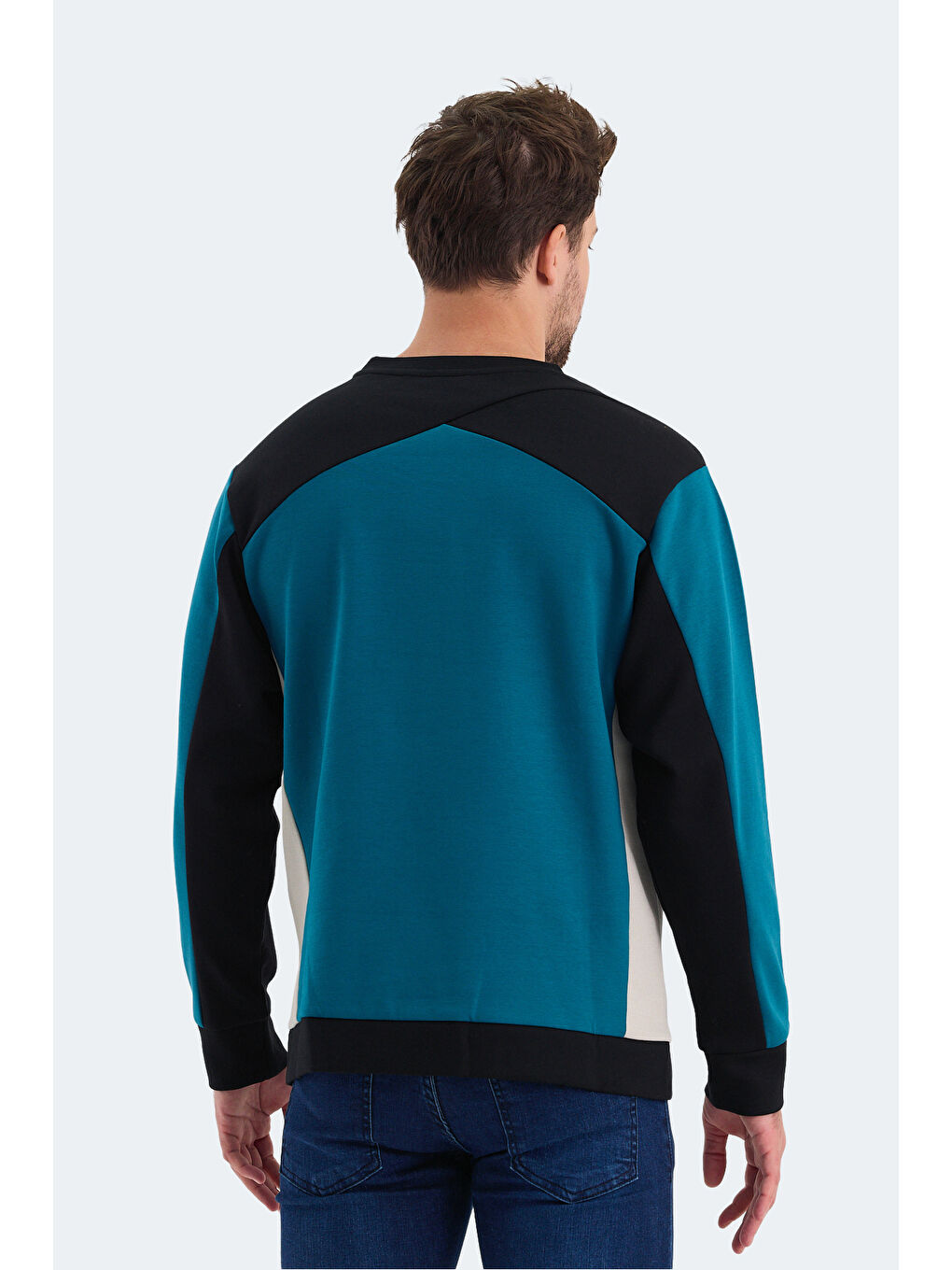 SLAZENGER VITALI Erkek Sweatshirt Petrol - 1