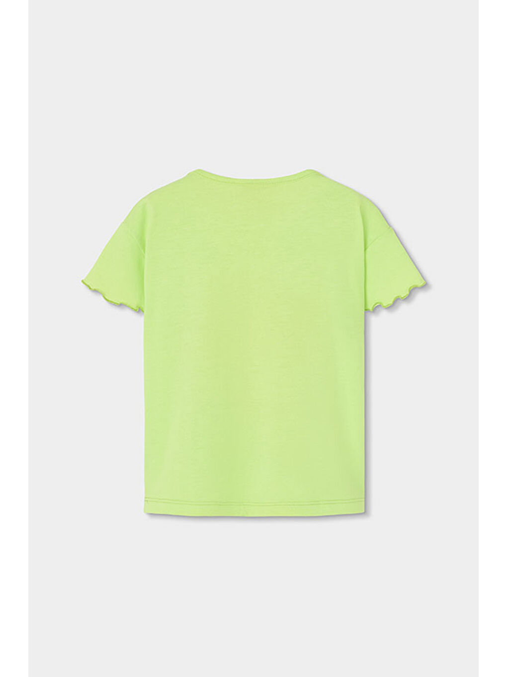 Çiçek Desenli Tshirt 2 Yaş-6 Yaş Yeşil-1