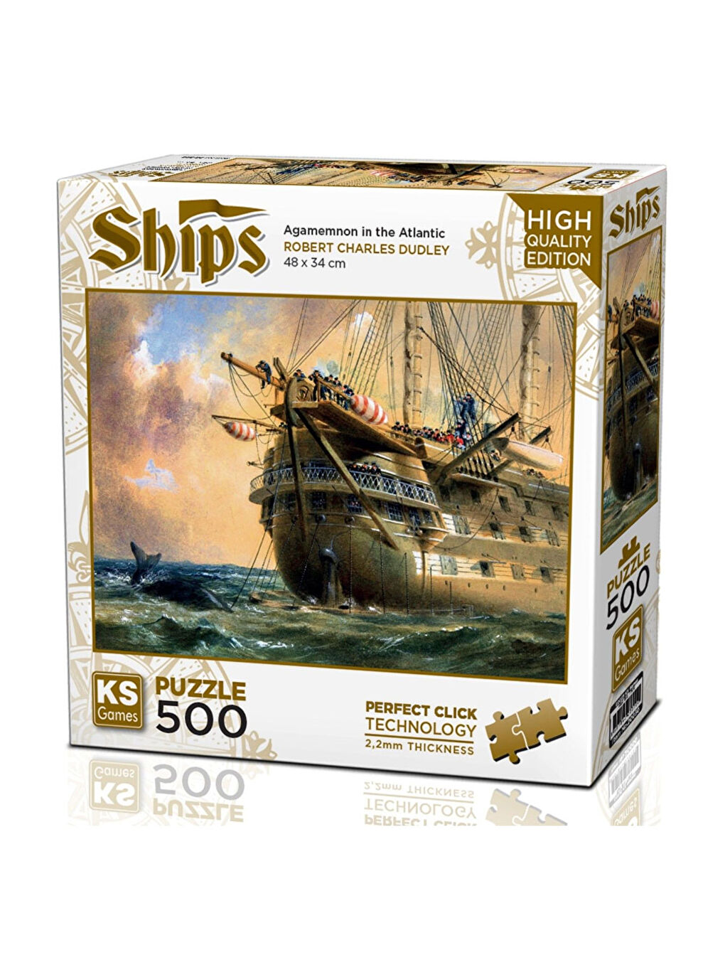 KS GAMES Puzzle 500 Parça HMS Agamemnon in Atlantic 20050