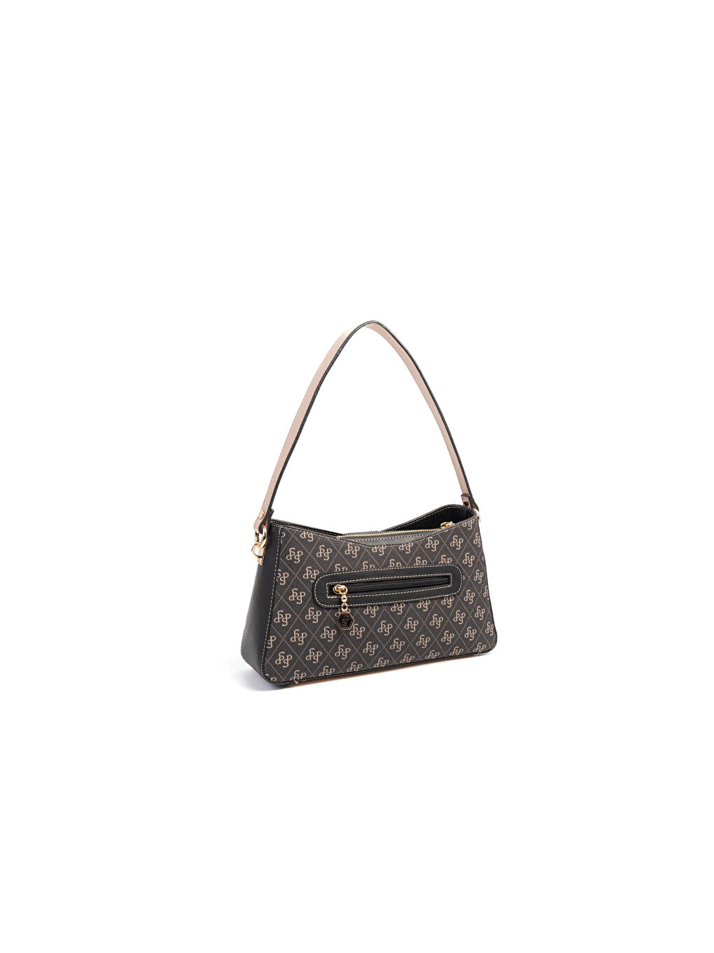 Gri Kadın Omuz Çantası 1102-46718 SILVER POLO ÇAPRAZ BAYAN ÇANTASI M178 FÜME-MAT SİYAH-TEN-4