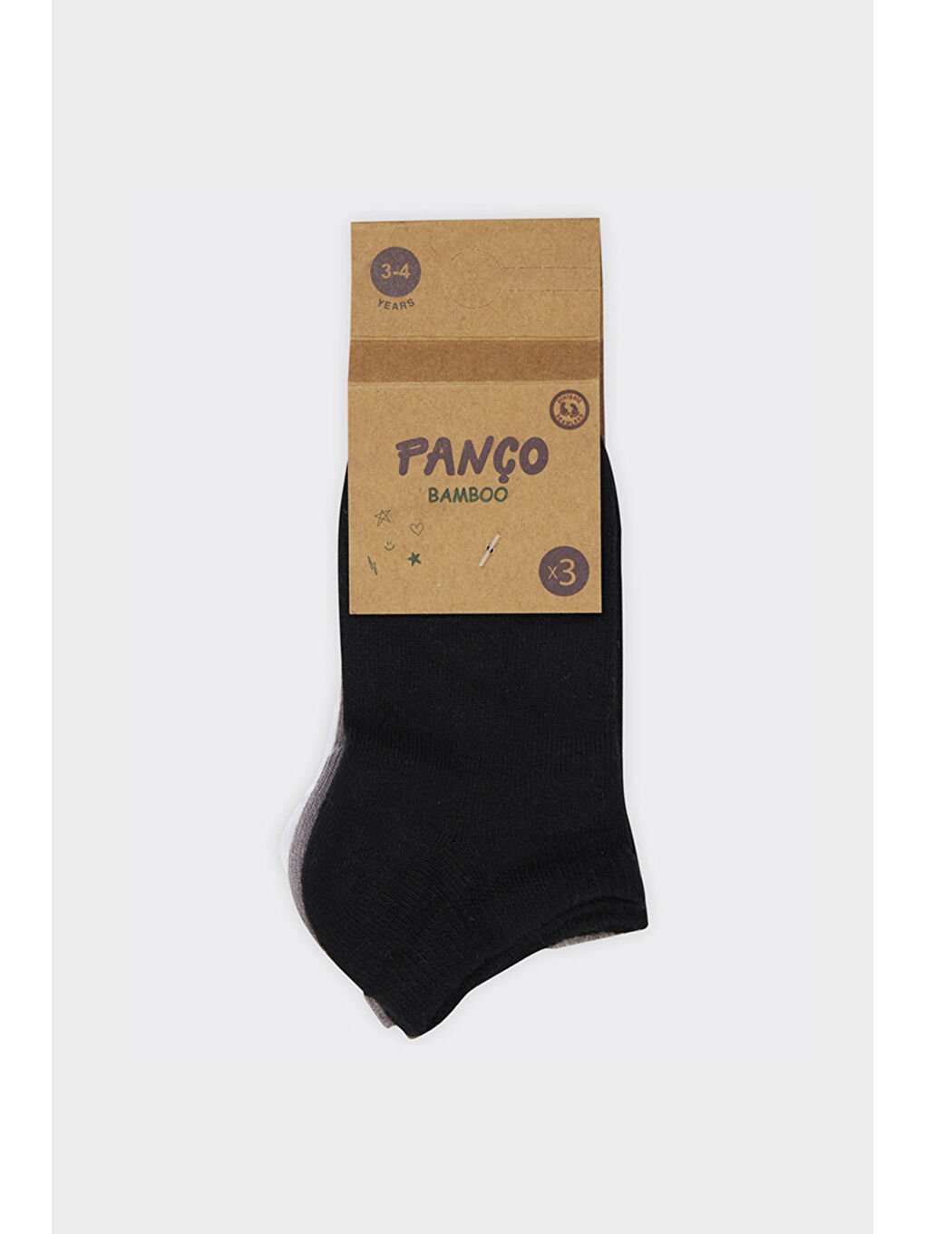 Karışık Unisex Çocuk Basic Patik Çorap Set-1