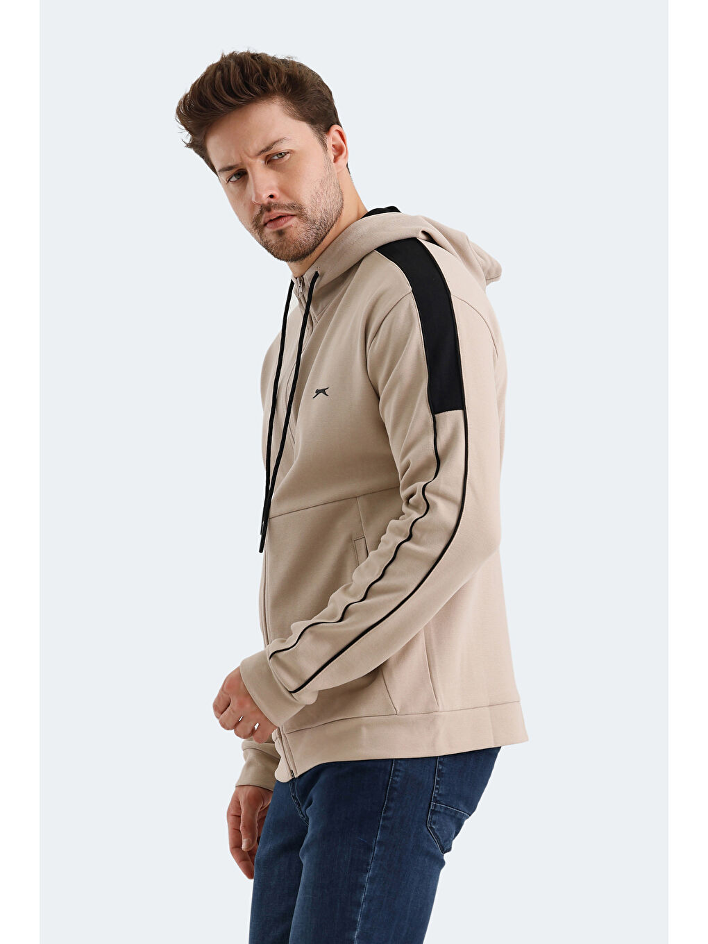 SLAZENGER VALERYA Erkek Sweatshirt Bej - 5