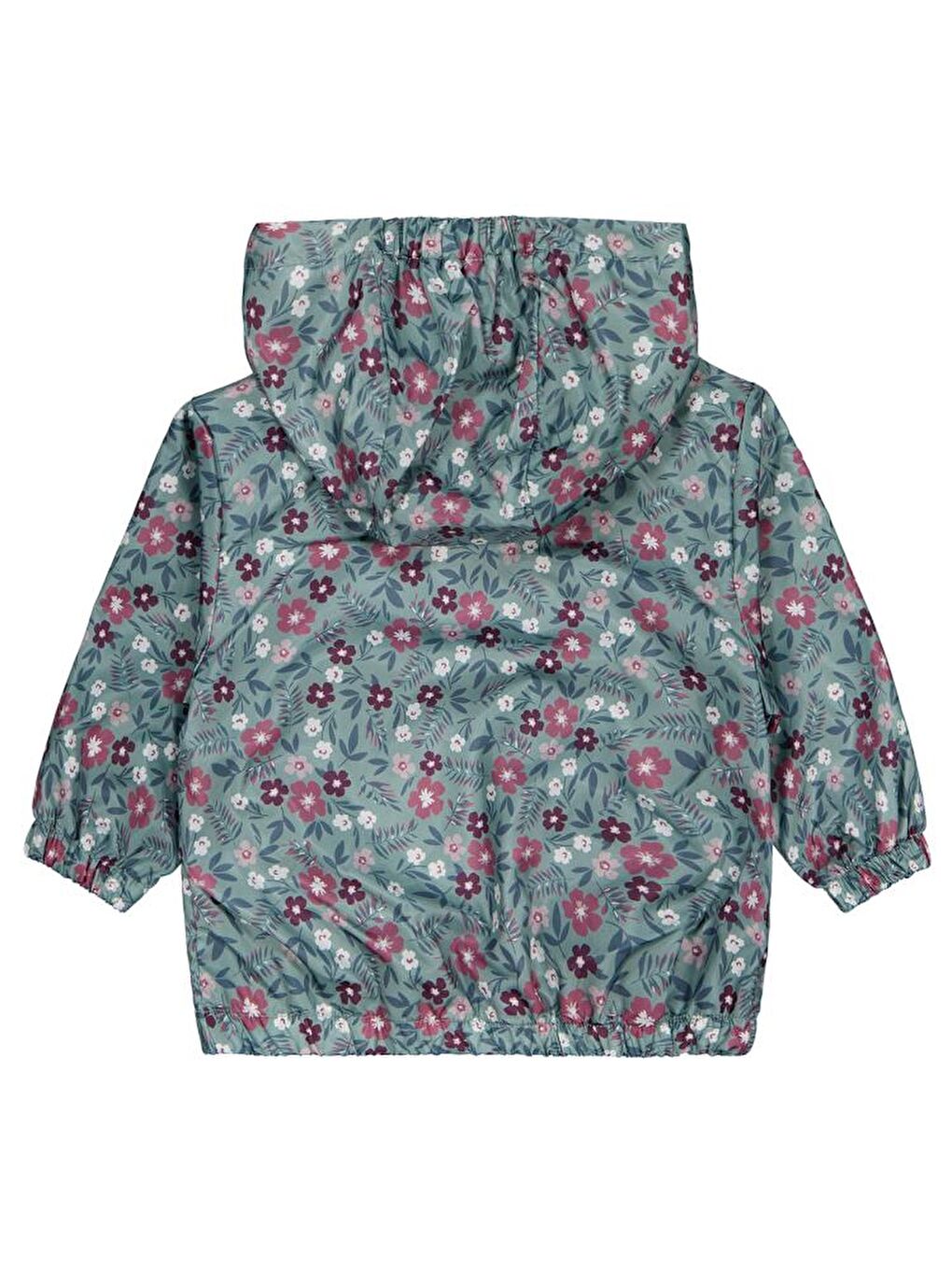 Yeşil Baby Çiçek Baskı 6-18 Ay Yağmurluk