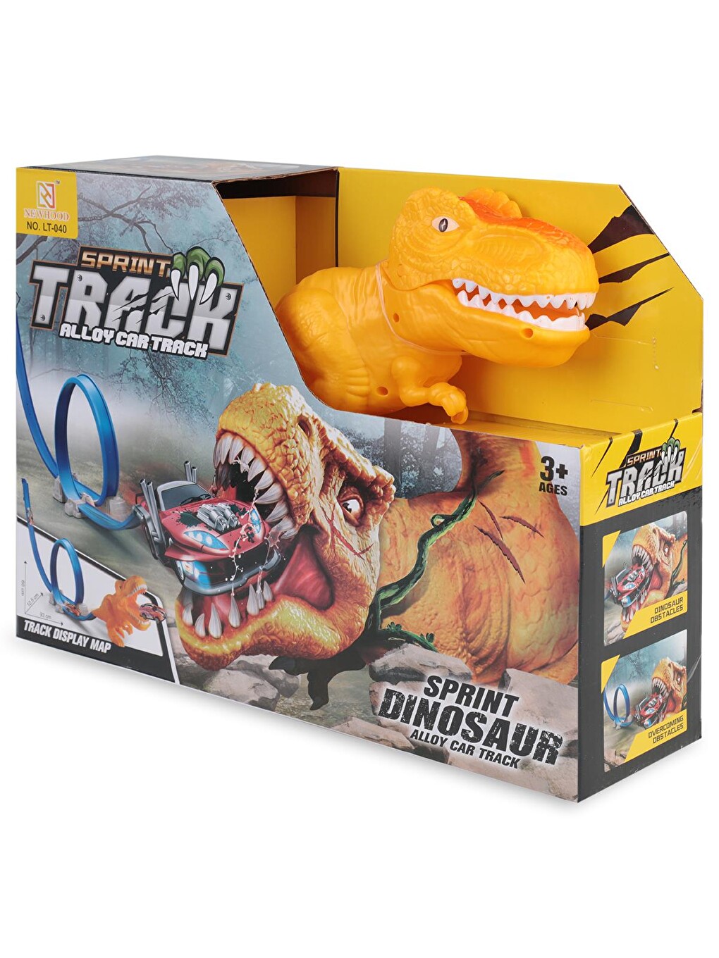 Dinozor Roller Coaster Araba Seti - Standart