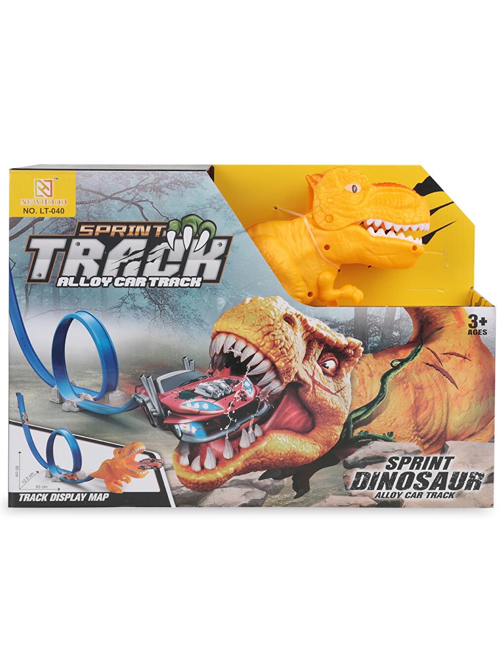 Dinozor Roller Coaster Araba Seti - Standart-1