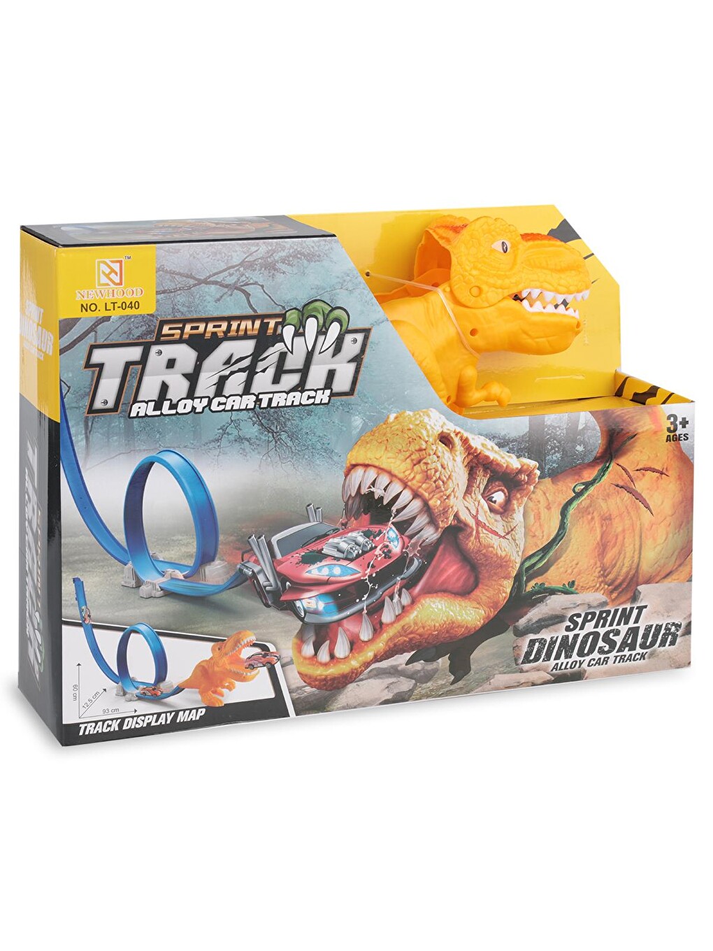 Dinozor Roller Coaster Araba Seti - Standart-3