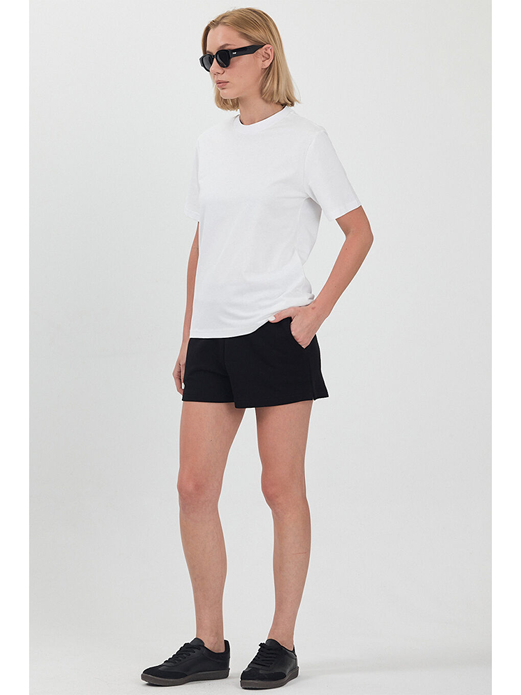 Kadın Basic Beyaz T-Shirt-2