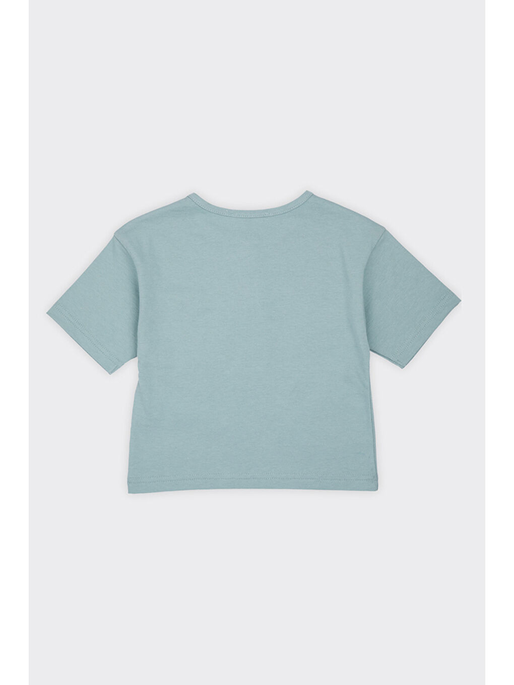 Erkek Bebek Yakası Düğme Detaylı Yeşil Tişört-1