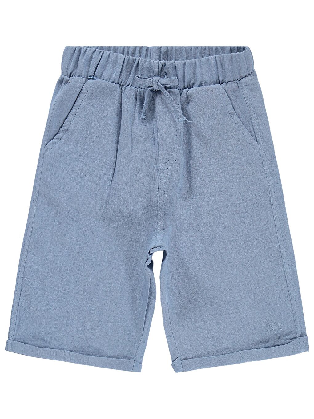 İndigo Boys Basic 6-9 Yaş Kapri - Mavi