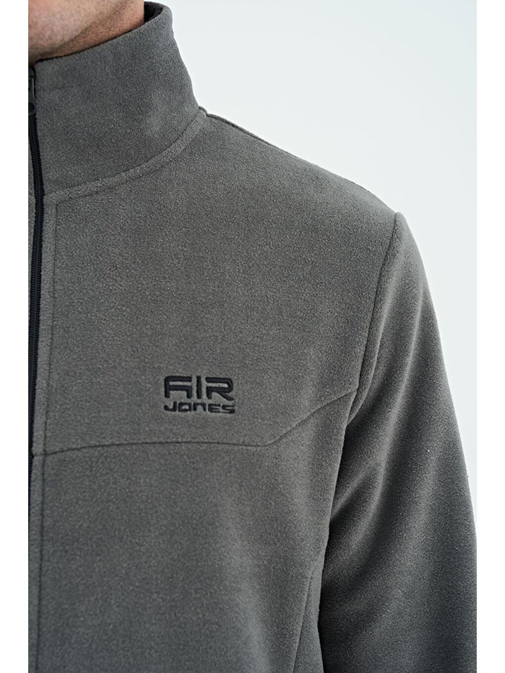 AIR JONES Hardy Koyu Gri Standart Kalıp Polar Erkek Sweatshirt - 88299 - 3