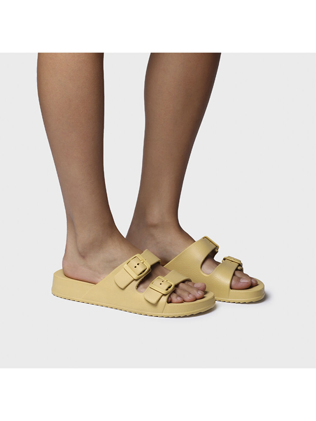 Sarı Kadın Terlik Creta Ocher-3