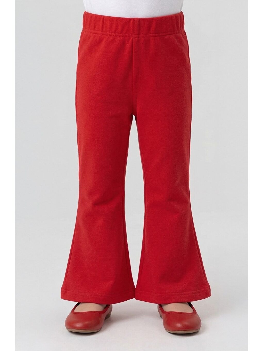 Kırmızı Kız Çocuk %100 Pamuk 23 Nisan Temalı Pantolon  (3-4 Yaş 8-9 Yaş)-2