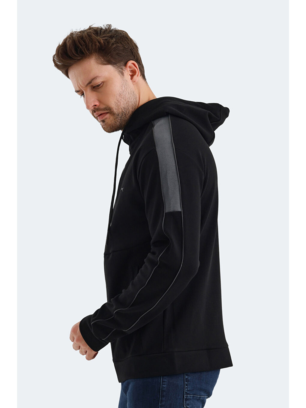 SLAZENGER VALERYA Erkek Sweatshirt Siyah - 5