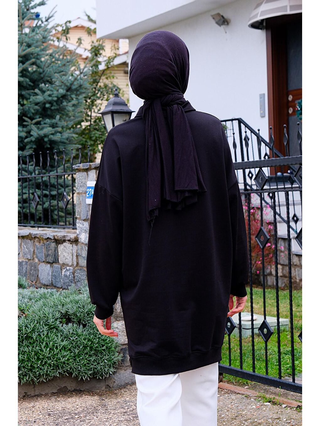 Polo Yaka Sweat Siyah-3