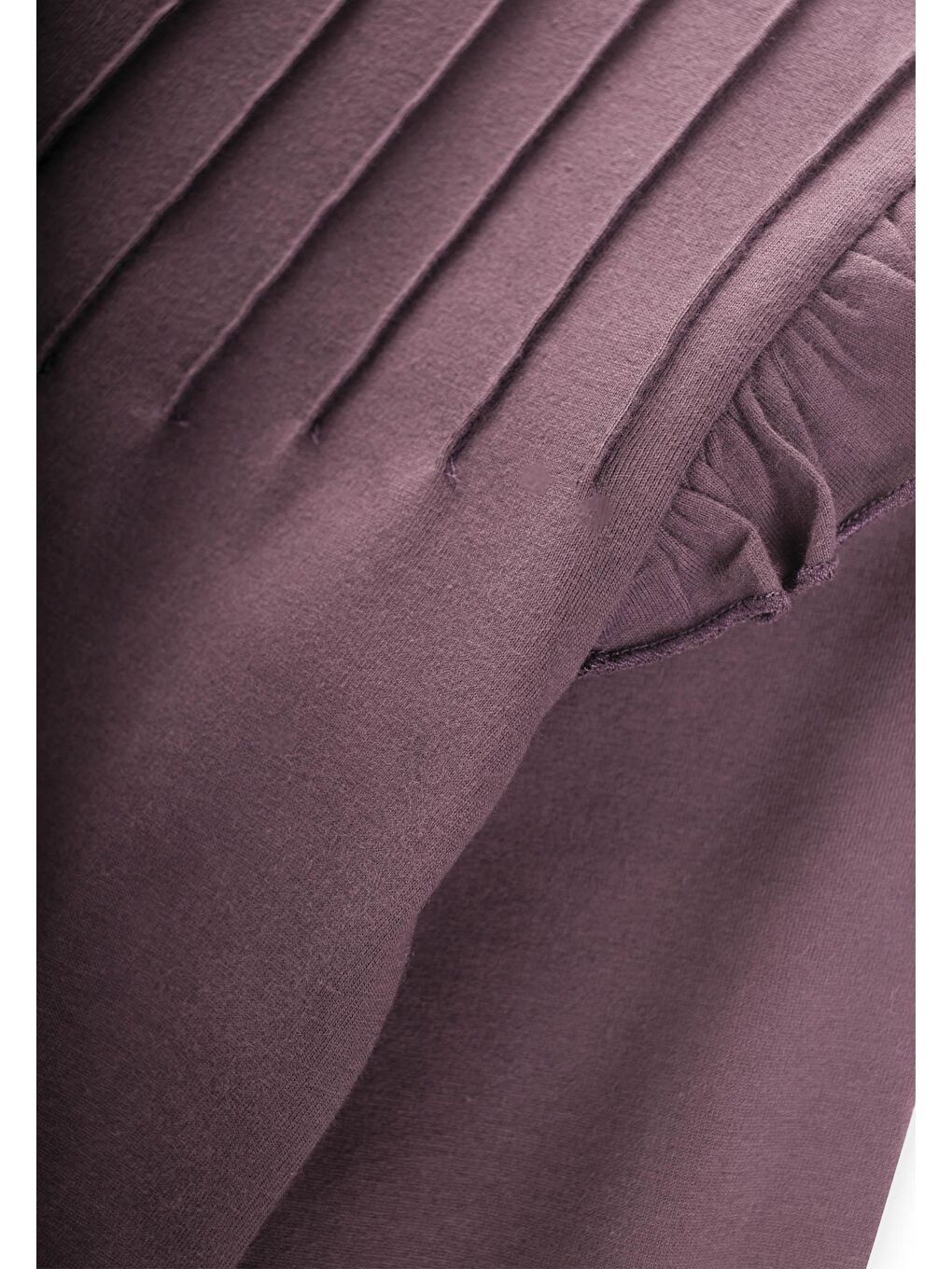 Turuncu Nervür Detaylı T-Shırt 3-10 Yaş Bakır-3