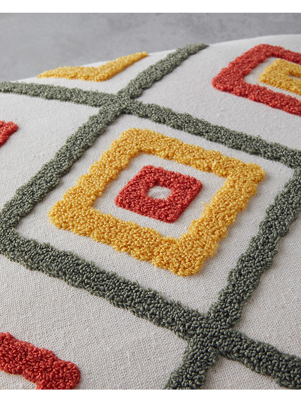 Bej Zane Pamuk Kırlent Kılıfı Naturel-2