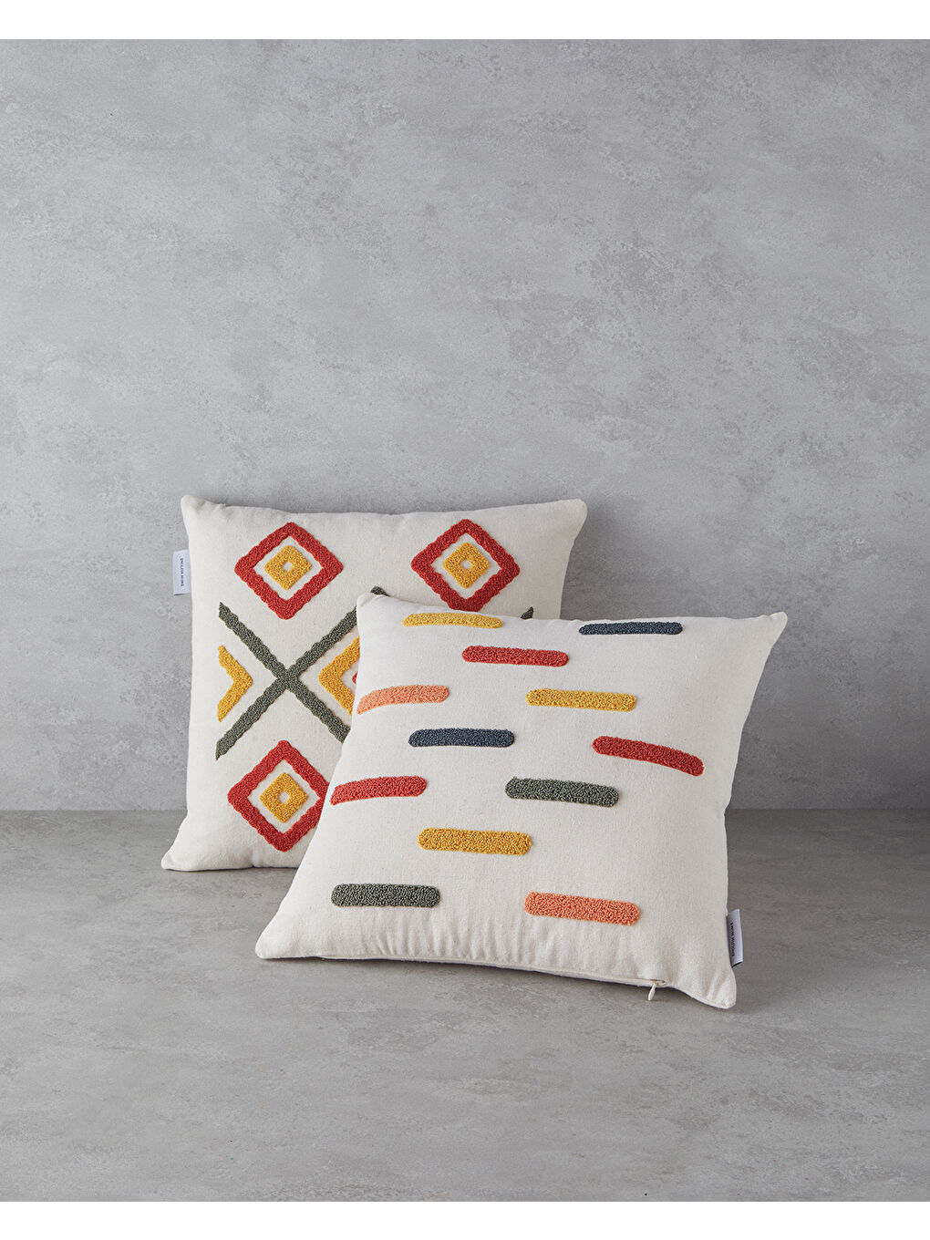 Bej Zane Pamuk Kırlent Kılıfı Naturel-3