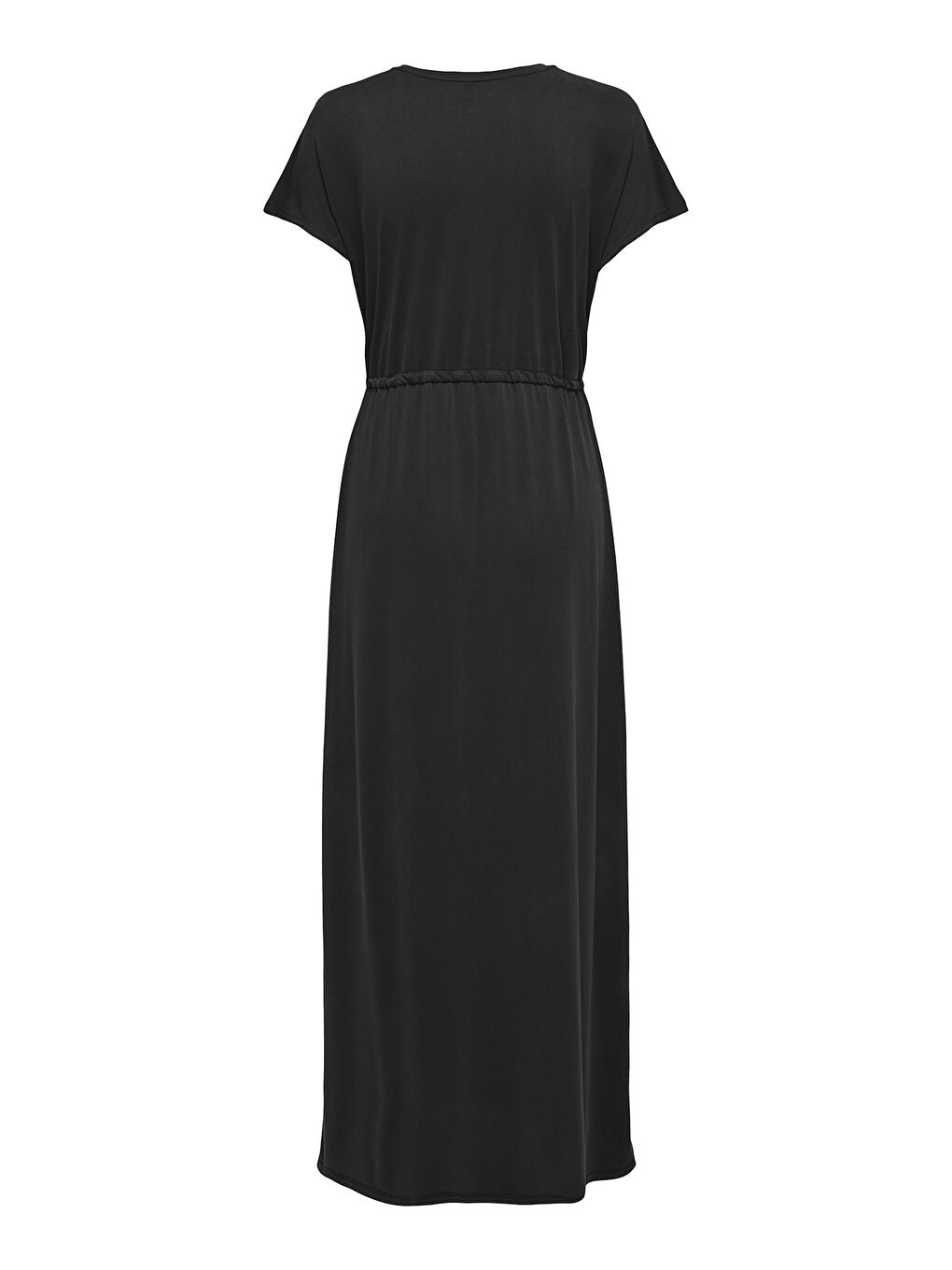 Siyah Onlhannah Regular Fit Bisiklet Yaka Bağlama Detaylı Elbise 15348761-1