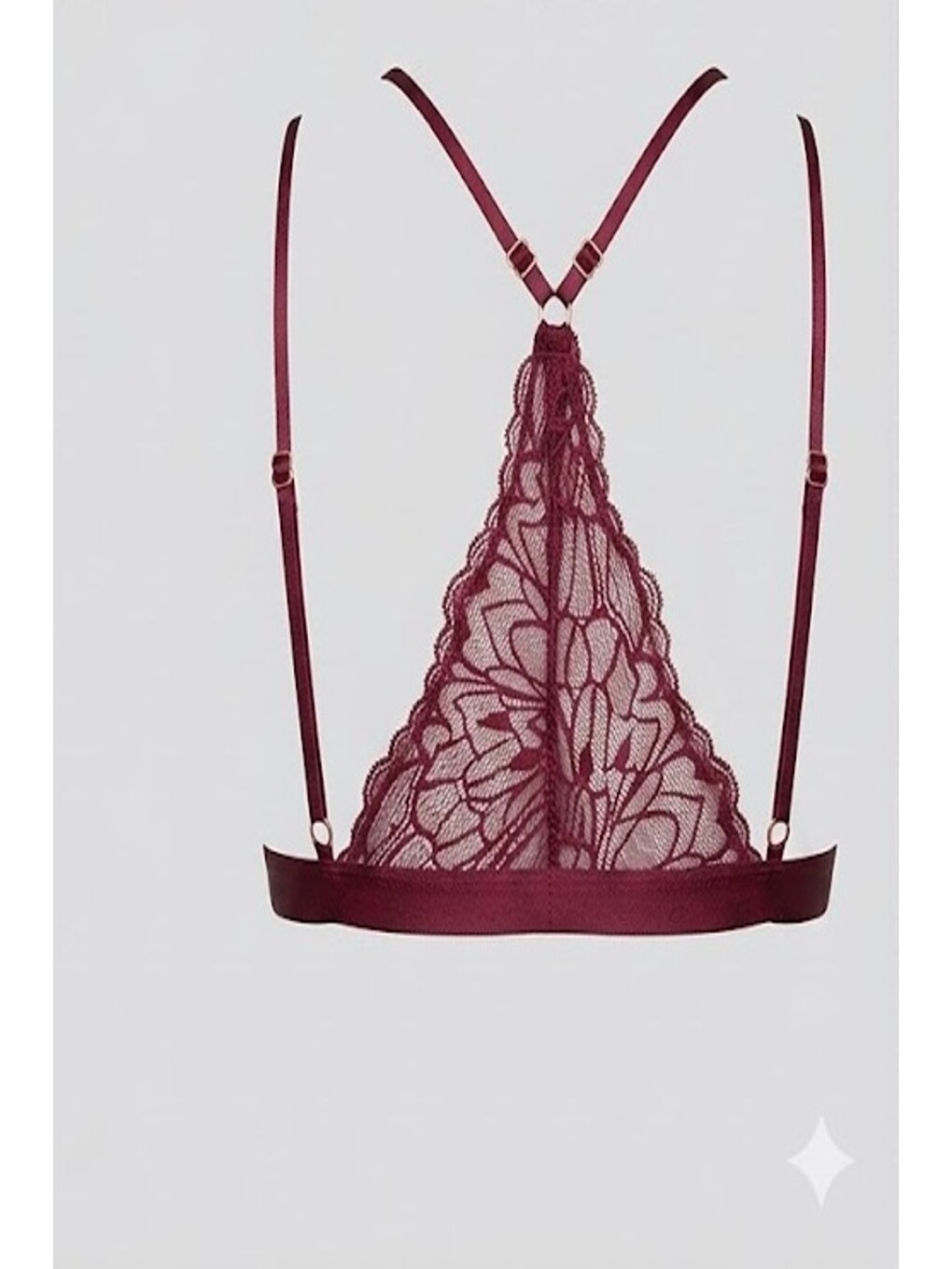 Kapsız Bralet C18326 Bordo-1